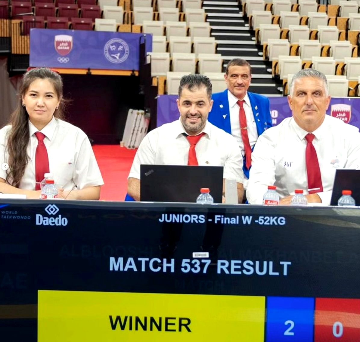 International tournament refereeing in Doha